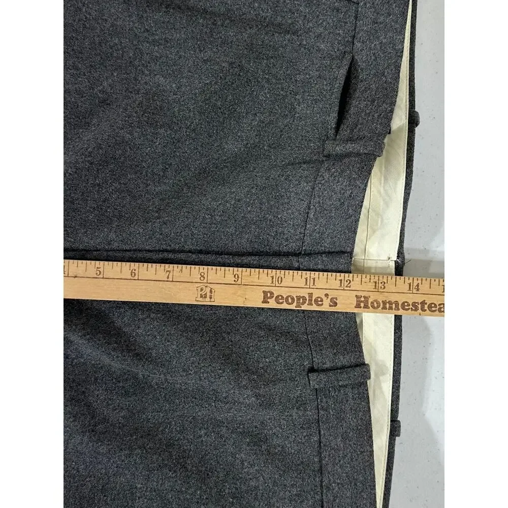 Polo Ralph Lauren Mens‎ Pants Size 38x27 Gray Wool Blend High Rise Italy